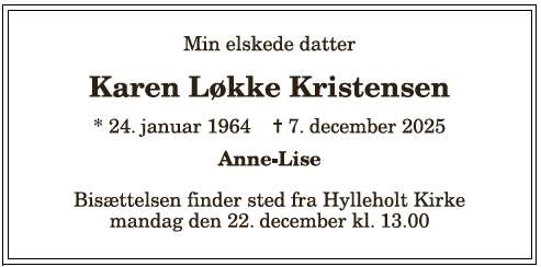 Karen Løkke Kristensen - 1210394896