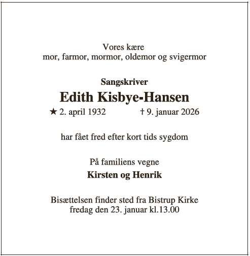 Edith Kisbye-Hansen