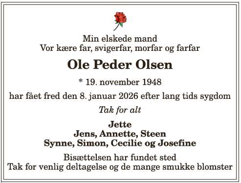 Ole Peder Olsen - 1210397068