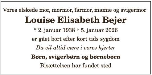 Louise Elisabeth Bejer