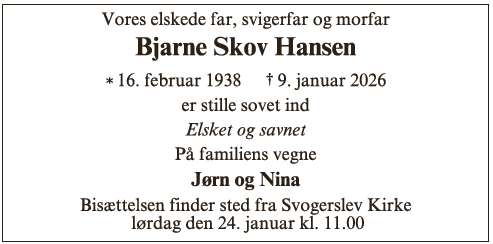 Bjarne Skov Hansen - ID 70670