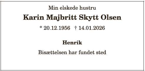 Karin Majbritt Skytt Olsen - ID: 20174