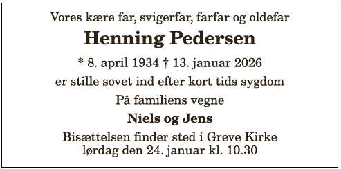 Henning Pedersen - 1210397802