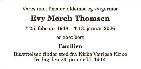 Evy Mørch Thomsen - 1210397913