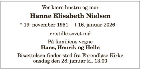 Hanne Elisabeth Nielsen - 1210398113