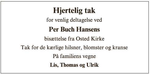 Per Buch Hansen ID 70885