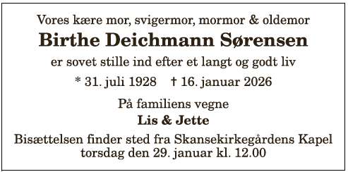 Birthe Deichmann Sørensen - 1210397994