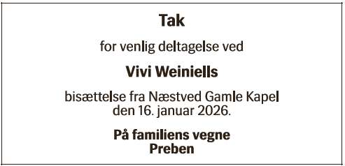 Vivi Weiniell - takannonce