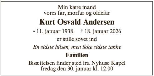 Kurt Osvald Andersen - ID 70959