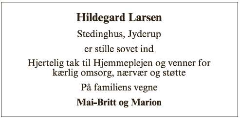 Hildegard Larsen - ID 70539