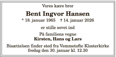 Bent Ingvor Hansen - 1210398436