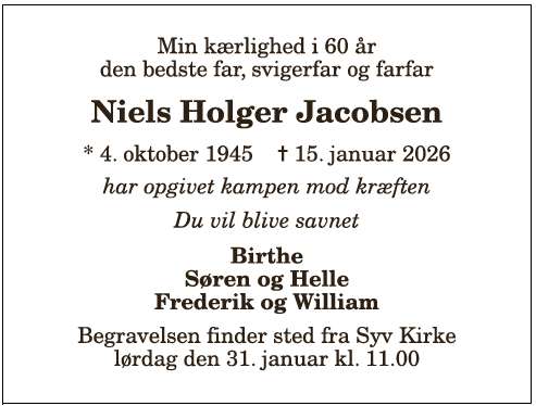 Niels Holger Jacobsen - 1210397963