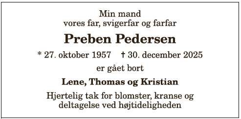 Preben Pedersen - 1210398490