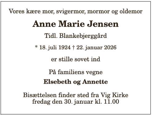 Anne Marie Jensen - 1210398690