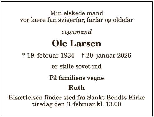 Ole John Larsen - 1210398636