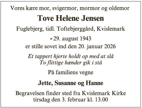 Tove Helene Jensen - ID 71042