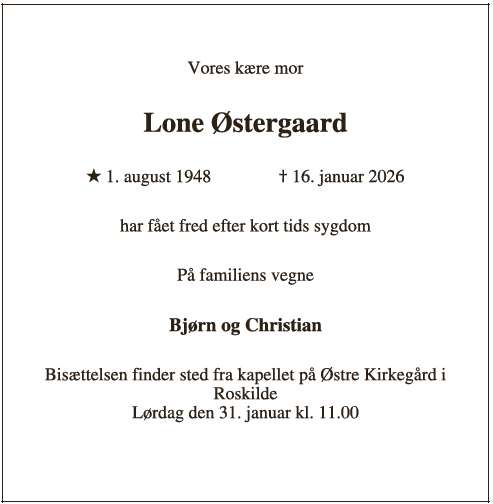 Lone Østergaard