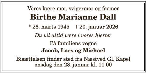 Birthe Marianne Dall - 1210398757