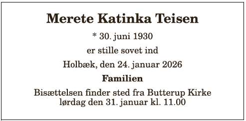 Merete Kathinka Teisen - 1210399032