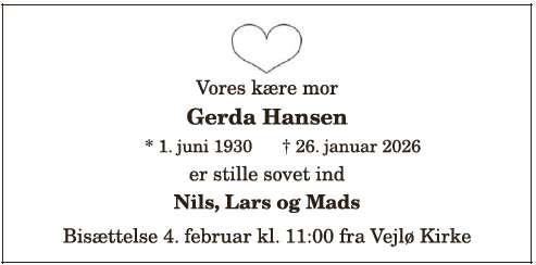 Gerda Hansen - madsbjornhansen@gmail.com