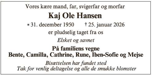 Kaj Ole Hansen - ID 71170