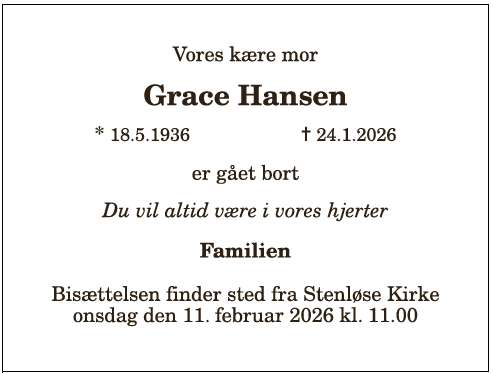 Grace Hansen - 1210399167