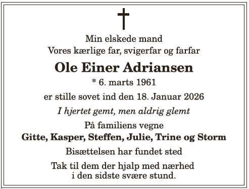 Ole Einer Adriansen - 1210398386