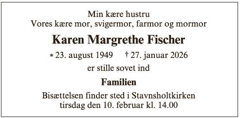 Karen Margrethe Fischer - ID 71232