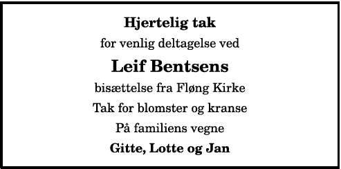 Leif Bentsen - 1210396996