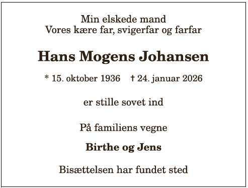 Hans Mogens Johansen - 121039885