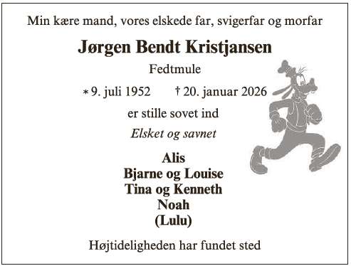 Jørgen Bendt Kristjansen - ID 71212