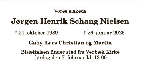 Jørgen Henrik Schang Nielsen