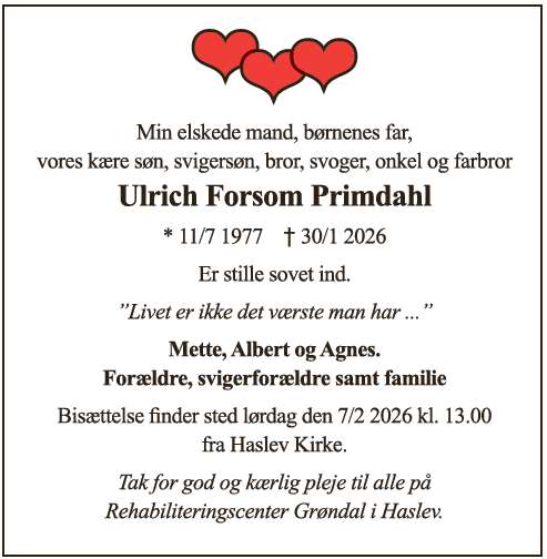 Christian Kopranen - dødsannonce