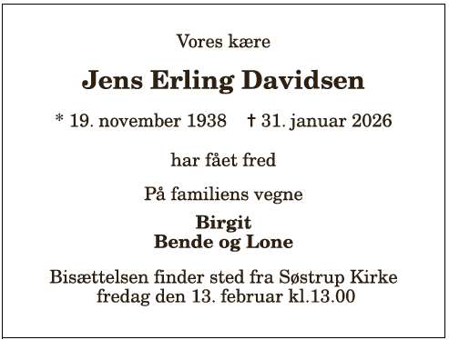 Jens Erling Davidsen - 1210400112