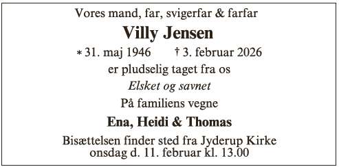 Villy Jensen ID: 71509