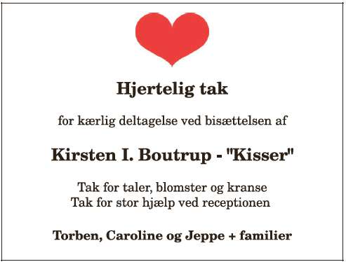Kirsten I. Boutrup - ID: 20614