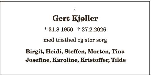 Gert Kjøller - ID: 20615