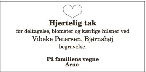 Vibeke Petersen - ID: 20629