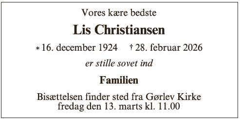 Ruth Lisbeth Christiansen - ID 72423