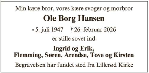 Niels Ole Borg Hansen - ID 72338
