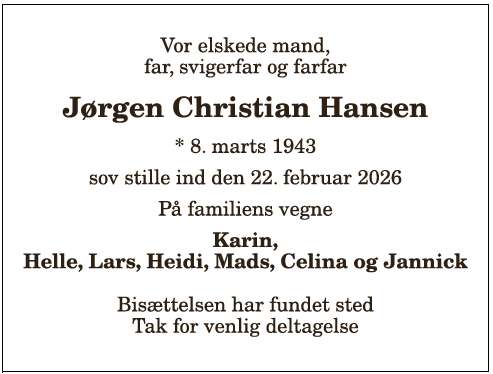 Jørgen Christian Hansen