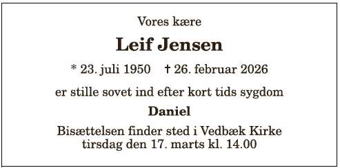 Leif Jensen - 1210403239