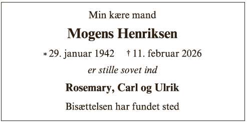Mogens Henriksen ID: 71855