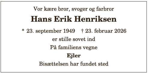 Hans Erik Henriksen - 1210402582