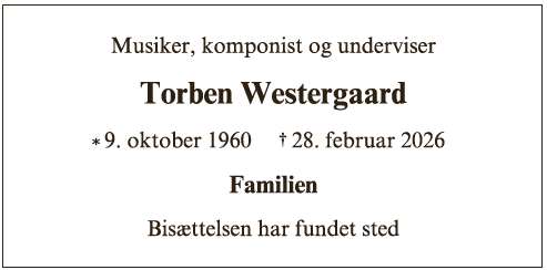 Torben Westergaard - ID 72515