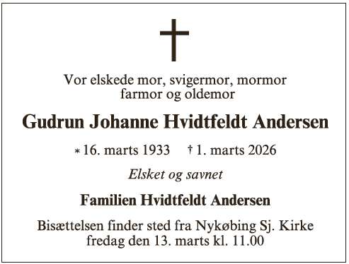 Gudrun Johanne Hvidtfeldt Andersen