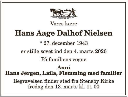 Hans Aage Dalhof Nielsen - 1210403839