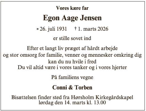 Egon Aage Jensen - ID 72572