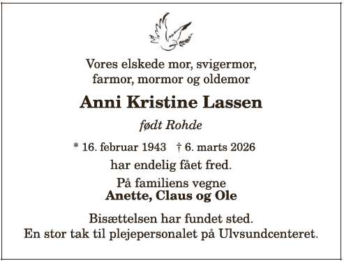 Anni Kristine Lassen - ID: 20675