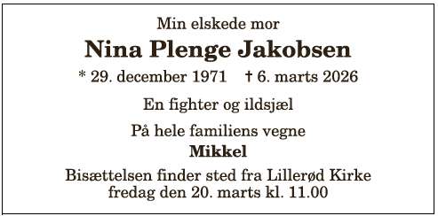 Nina Plenge Jakobsen - 1210404078